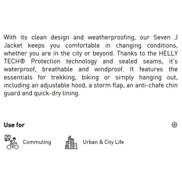 Helly Hansen Uline Seven J HELLY TECH® Weatherproof Rain Jacket Women's XL NWT - Picture 12 of 13